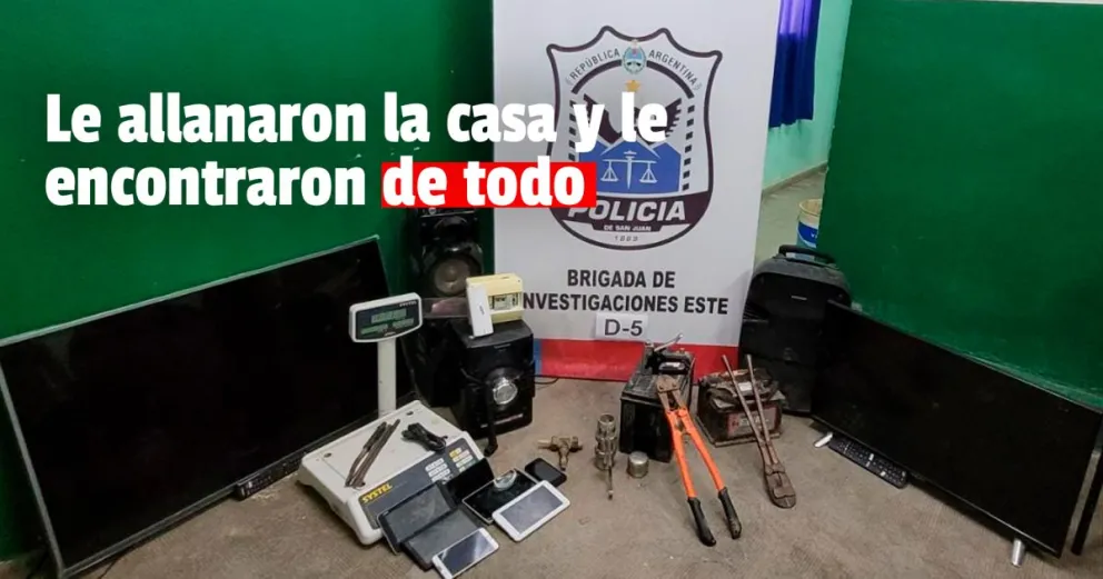 Tenía marihuana, elementos robados y armas: hay un detenido