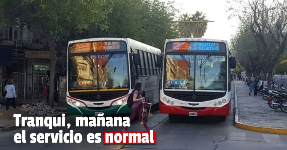 Se levantó el paro de colectivos y este viernes el servicio es normal 