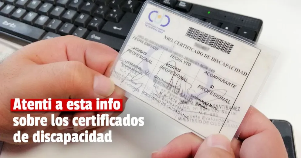 Ampliaron la prórroga para los Certificados de Discapacidad