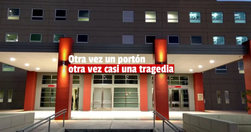 Un portón cayó sobre un niño de 4 años y terminó hospitalizado