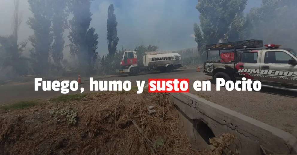 Los Bomberos Voluntarios de Pocito sofocaron un gran incendio forestal 