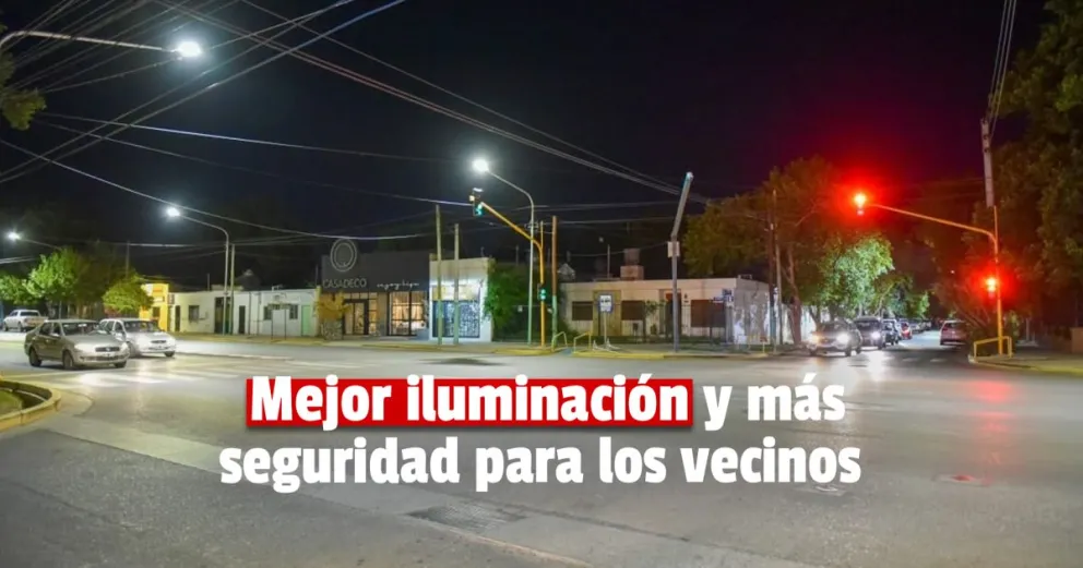  Inauguraron iluminarias en el barrio San Raúl