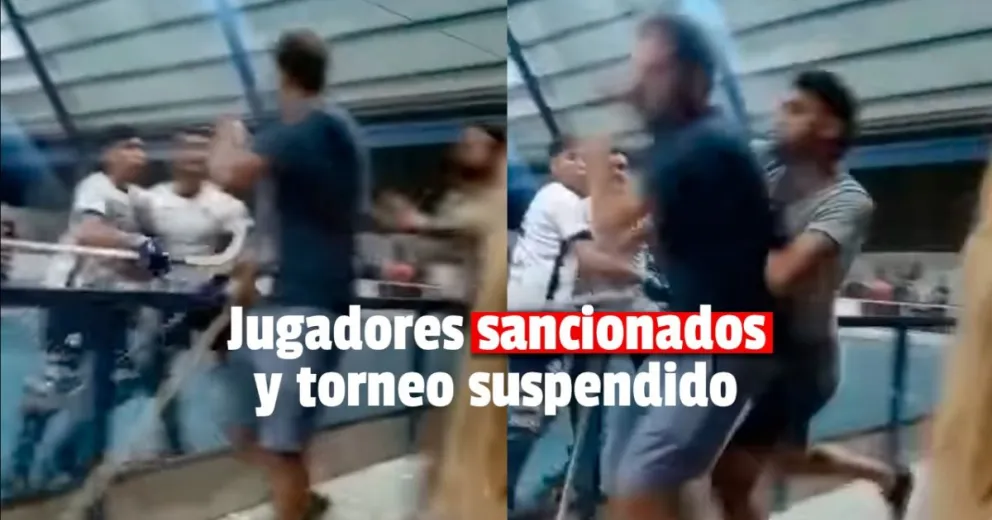 Se conocieron las sanciones que recibirán los jugadores de hockey que protagonizaron una gresca