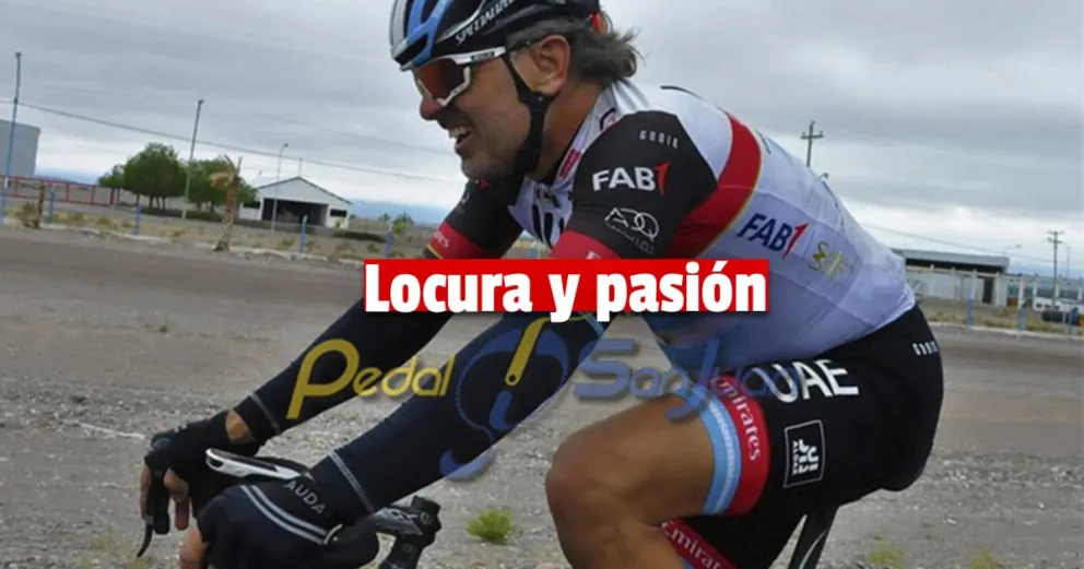 Así llegó Marcos Di Palma pedaleando a San Juan	