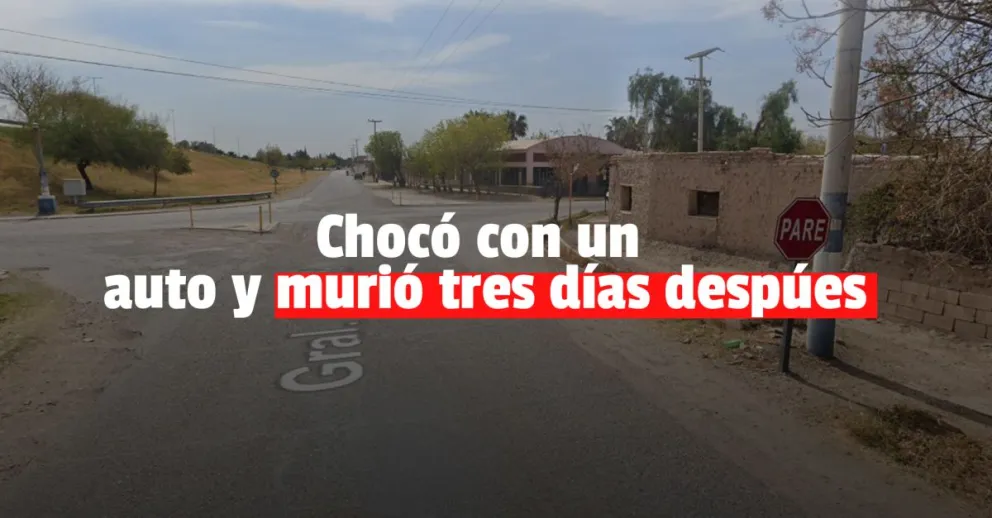 Chocó en su moto y agonizó durante tres días
