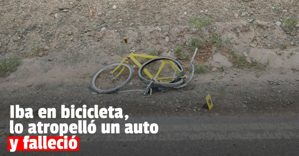 Un ciclista murió luego de ser atropellado por un automóvil