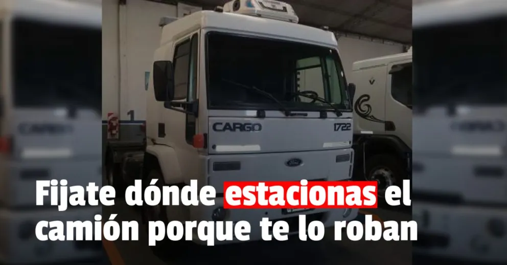 Se robaron un camión a plena luz del día