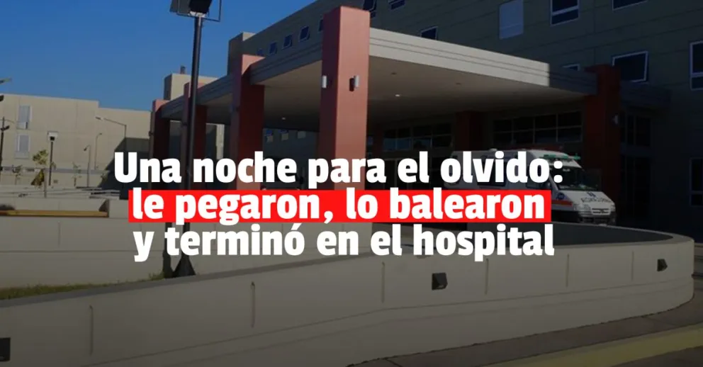 Lo golpearon, lo balearon y fue a parar al hospital