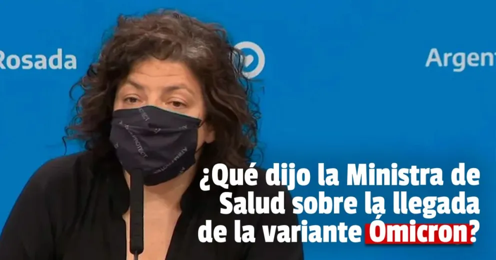 Vizzotti: “Todavía no sabemos si Ómicron escapa a las vacunas pero sí sabemos que es mejor tener dos dosis”