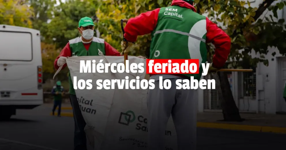 Así funcionarán los servicios durante el feriado de este miércoles