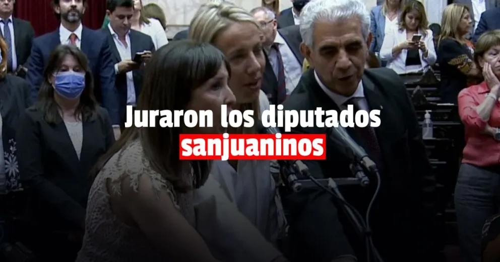 Los diputados sanjuaninos electos juraron en el Congreso de la Nación