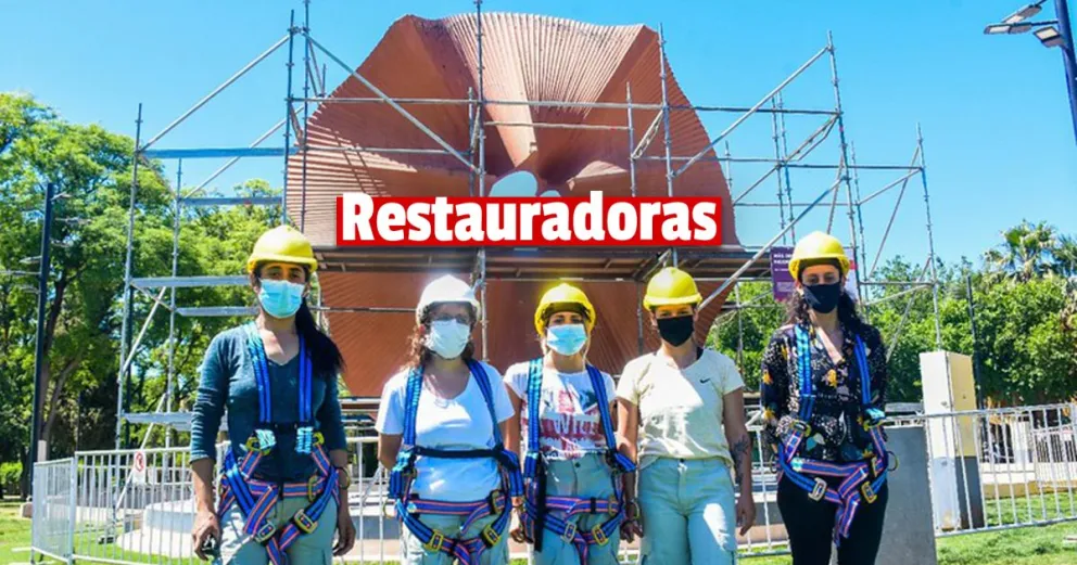 La restauración del Monumento al Deporte estará finalizada a mediados de diciembre