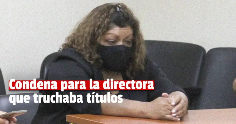 Condenaron a la directora que falsificó títulos en Albardón