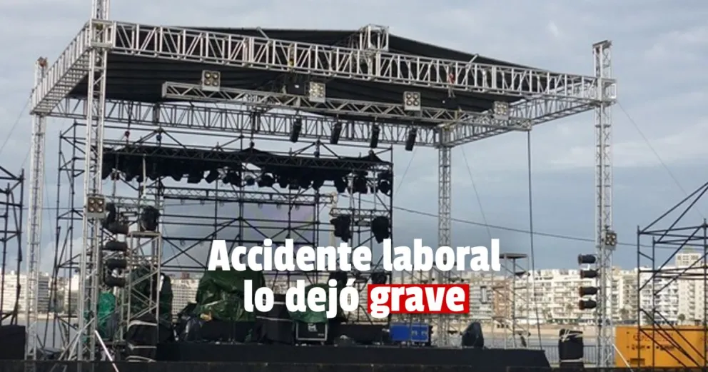 Un hombre está grave tras caer de un escenario en 25 de Mayo