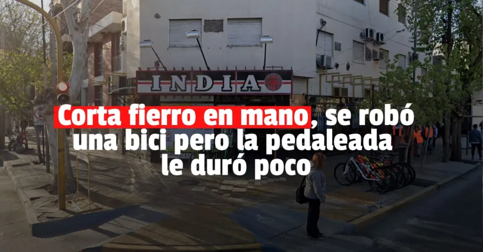 Se robó una bicicleta de un conocido local céntrico