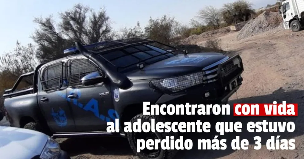 Hallaron deshidratado a un joven de 18 años que estaba perdido hace días