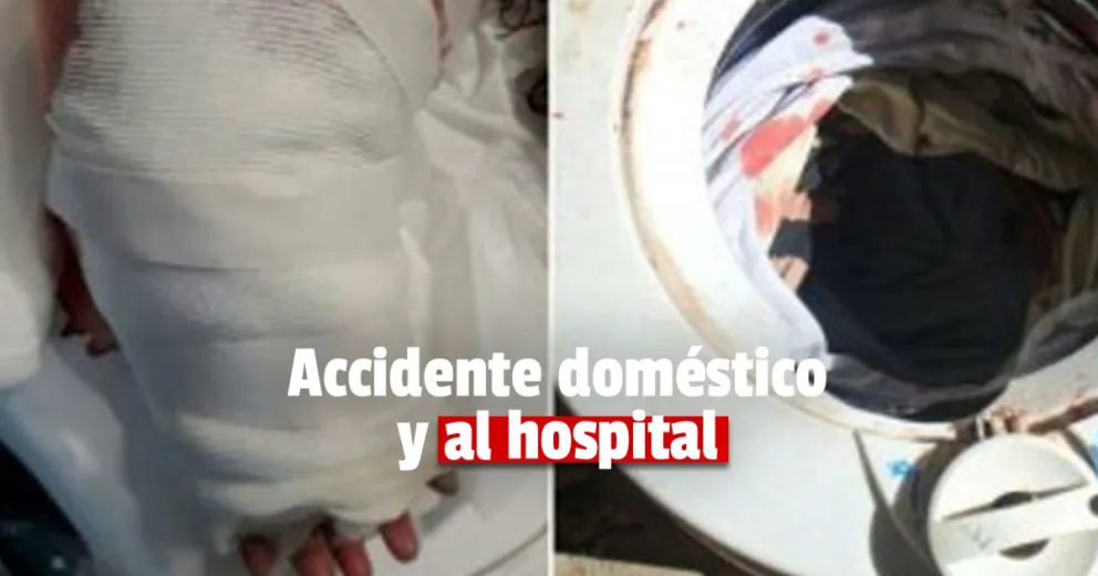 Un niño de 3 años sufrió múltiples heridas tras meter su brazo al secarropa