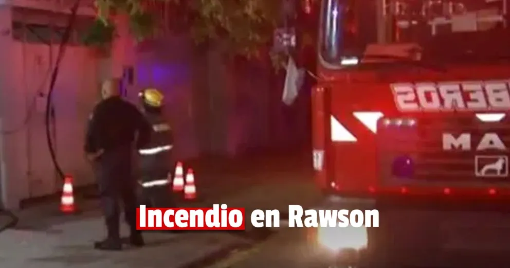 Un cortocircuito ocasionó un incendio en un domicilio de Rawson
