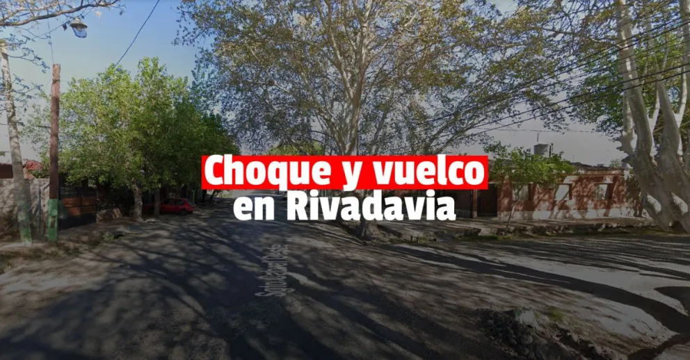 Un hombre volcó con su auto tras un choque y terminó en grave estado