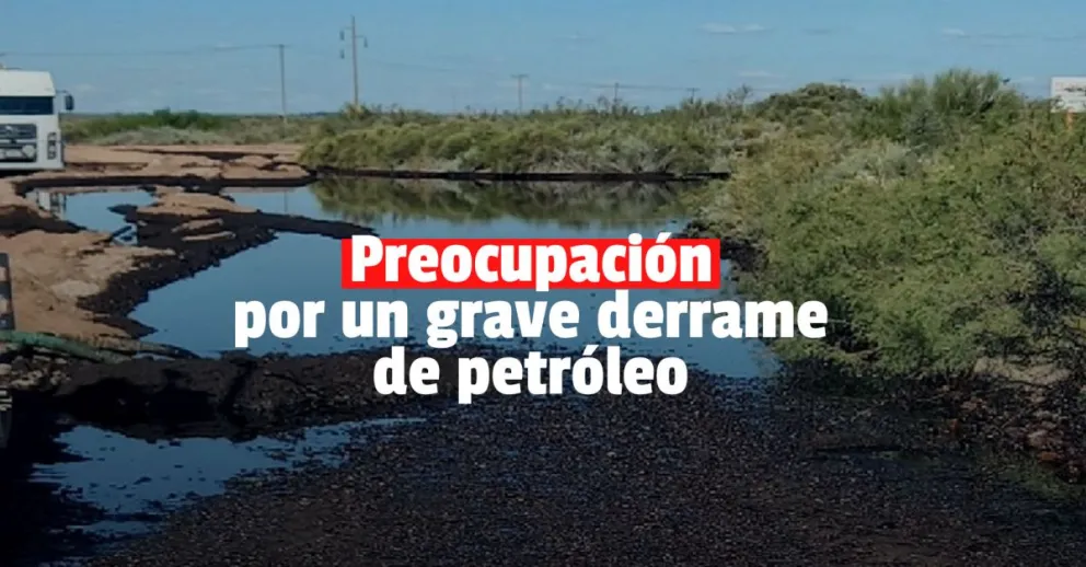 Río Negro busca contener un importante derrame de petróleo