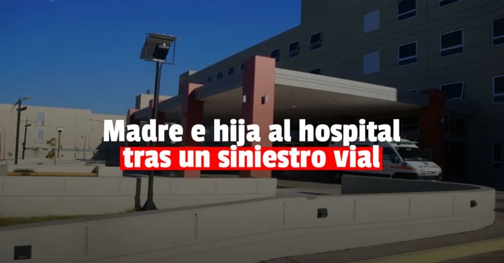 Una madre y su hija terminaron hospitalizadas luego de chocarse con su moto contra un auto