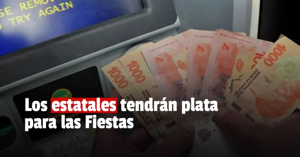 Los estatales cobrarán el aguinaldo antes de Navidad