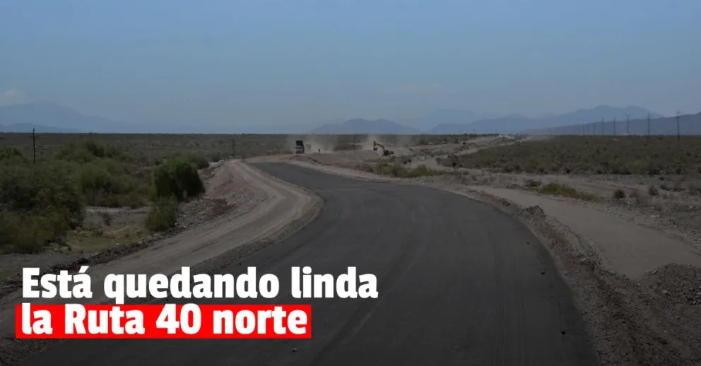 En pocos días quedará terminada la refacción de la Ruta 40 Norte camino a Jáchal