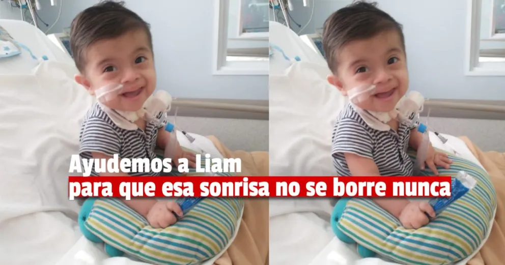 Liam el pequeño con Síndrome de Down que necesita viajar a Buenos Aires para tratar la Leucemia