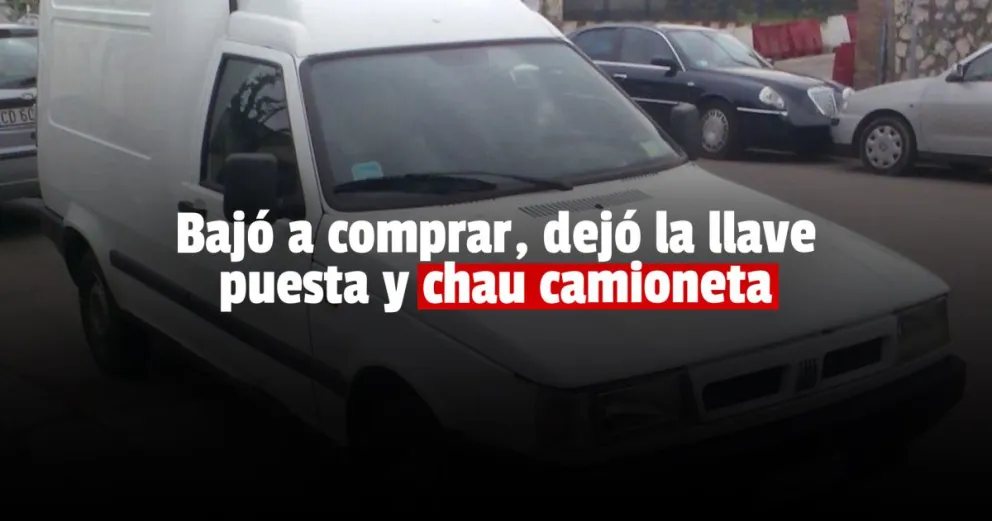Se bajó a comprar, dejó las llaves puestas en la camioneta y se la robaron