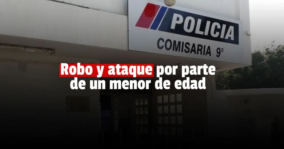 Un menor de edad le robó y le hizo una grave herida en su brazo