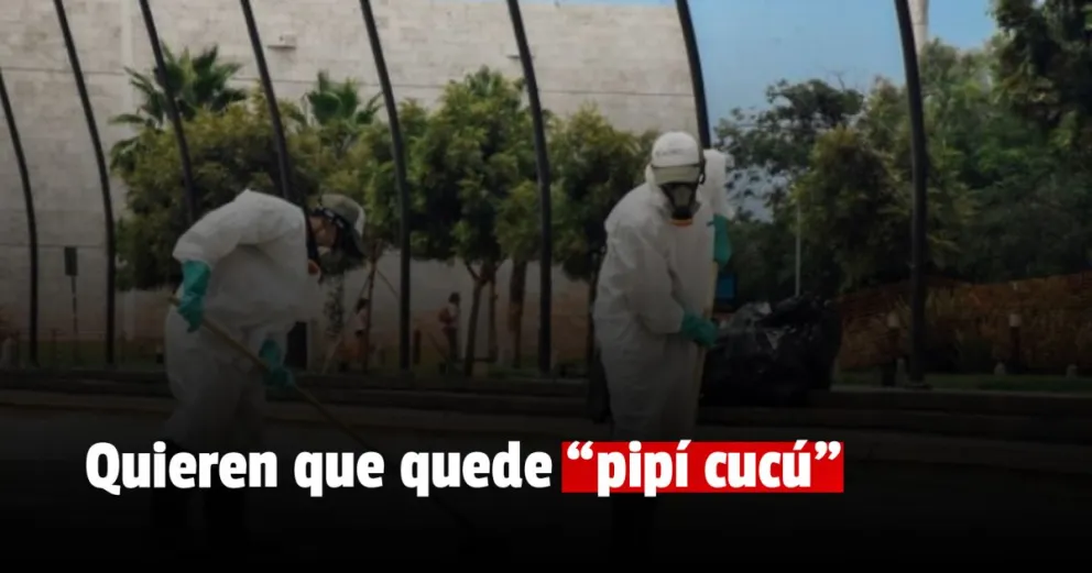 Comenzaron las tareas de mantenimiento en la fuente de la Plaza del Bicentenario