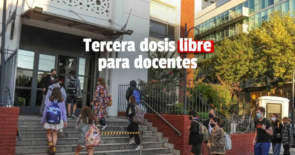 Vacunación libre para docentes y mayores de 50