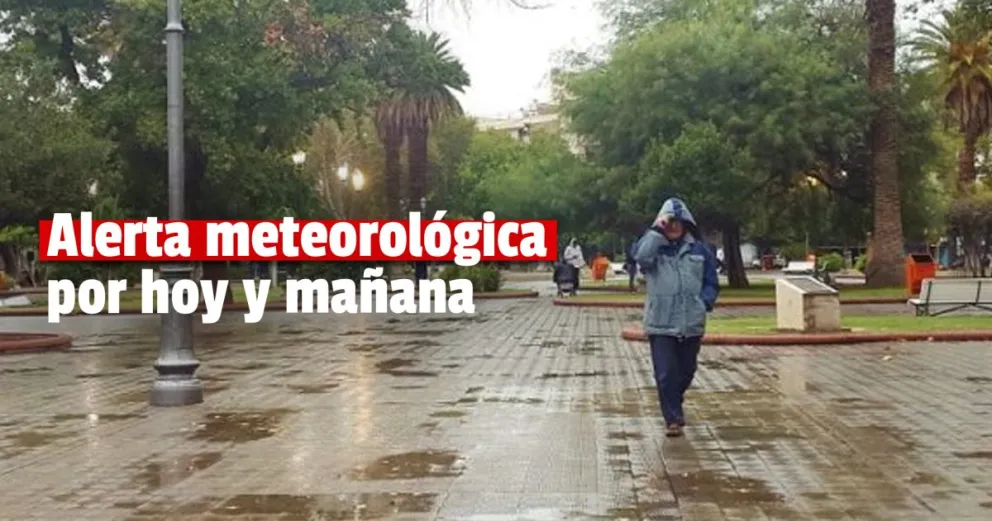 Alerta por lluvias para hoy y mañana