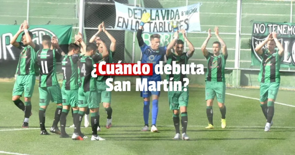 San Martín ya tiene fecha de debut