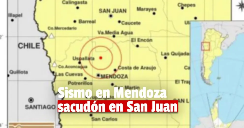 Fuerte sismo en Mendoza se sintió en San Juan