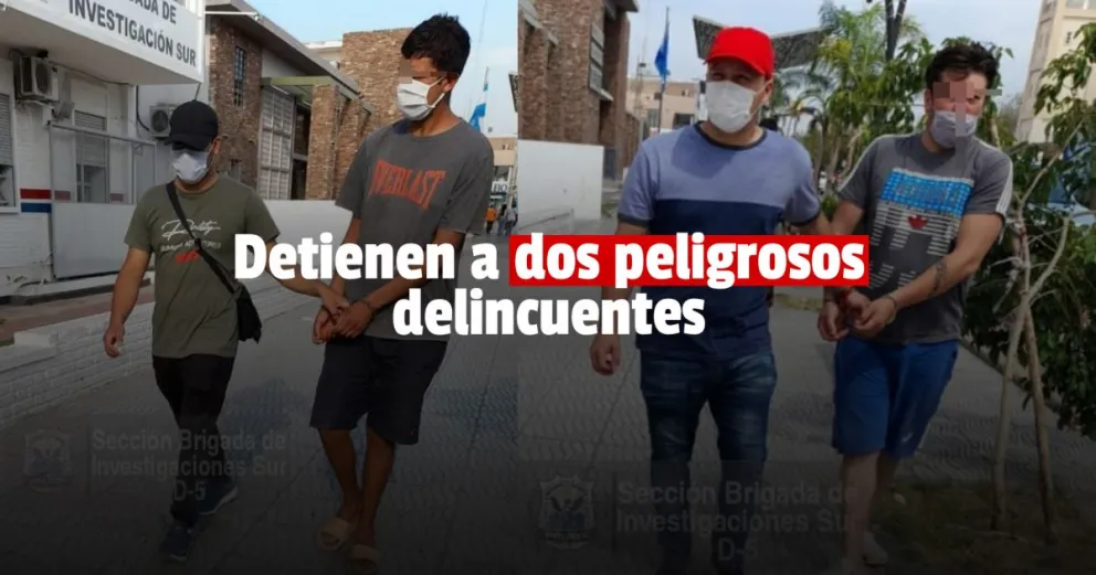 Detienen a dos de los tres ladrones que armados robaron en una obra cloacal 