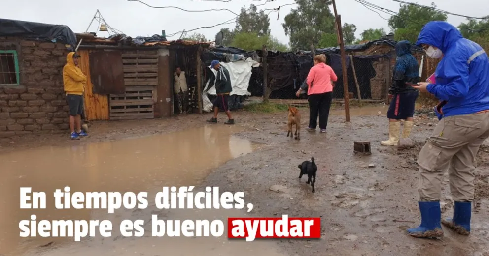 Después de la lluvia, juntan donaciones para los damnificados