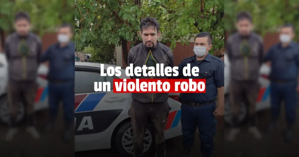 Este es uno de los detenidos por la violenta entradera en Rivadavia
