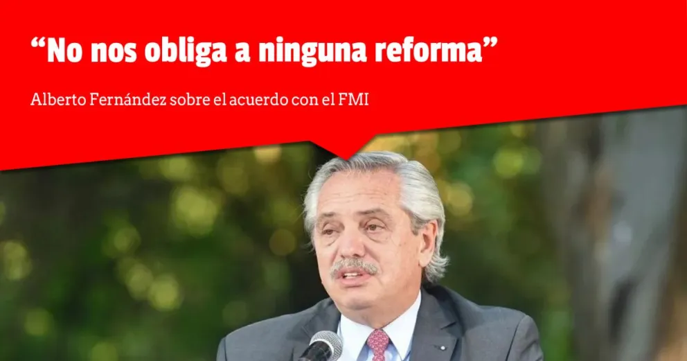 Alberto Fernández anunció el acuerdo entre Argentina y el FMI