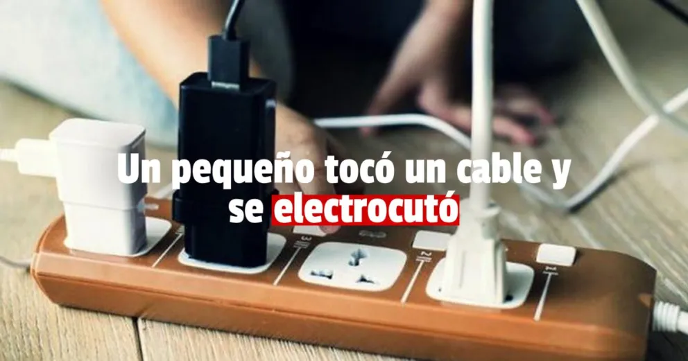 Un menor de edad sufrió una descarga eléctrica en su casa