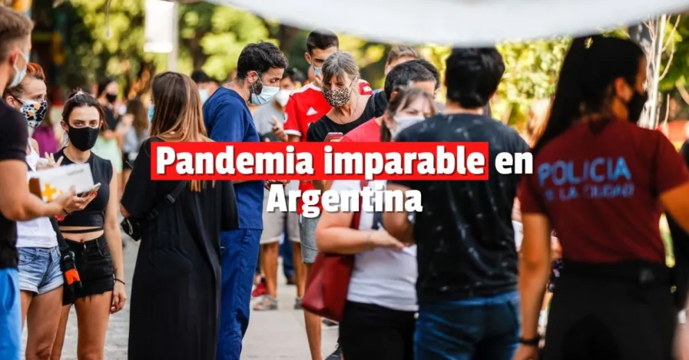 Argentina: casi 42.000 contagios en un día