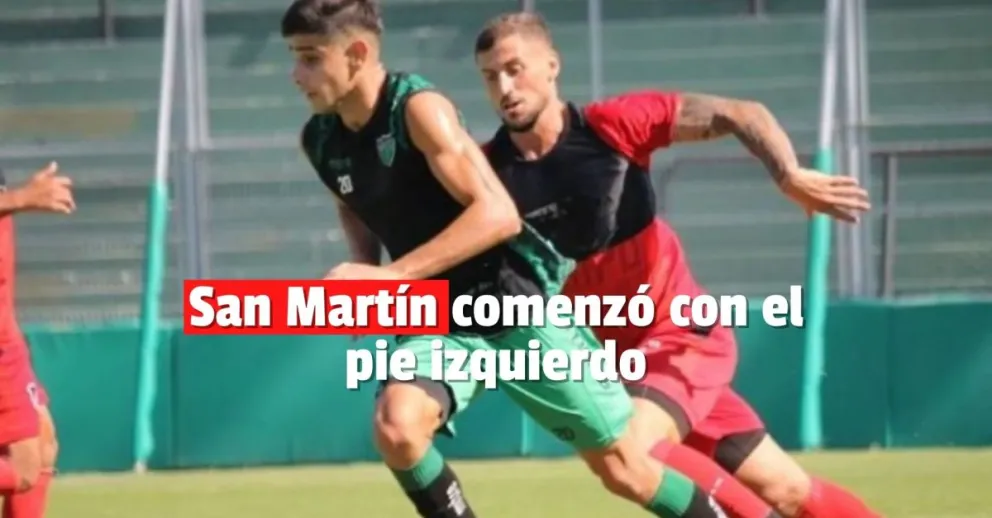 San Martín perdió en el primer amistoso