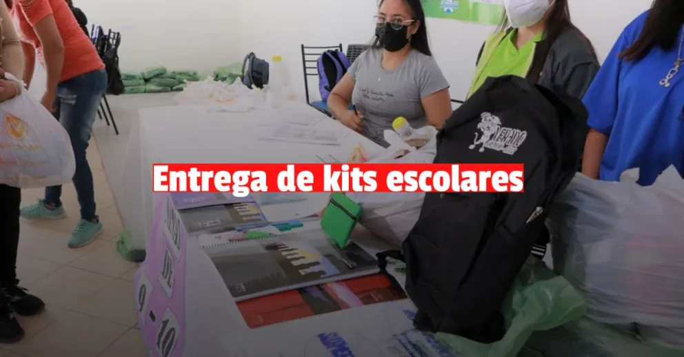 Comenzó la entrega de kits escolares a más de 700 personas