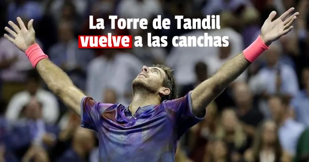 Tras más de dos años de lesiones, del Potro vuelve a jugar