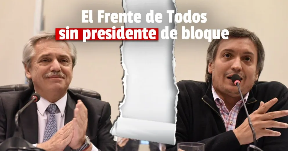 Máximo Kirchner renunció a la presidencia del bloque del Frente de Todos