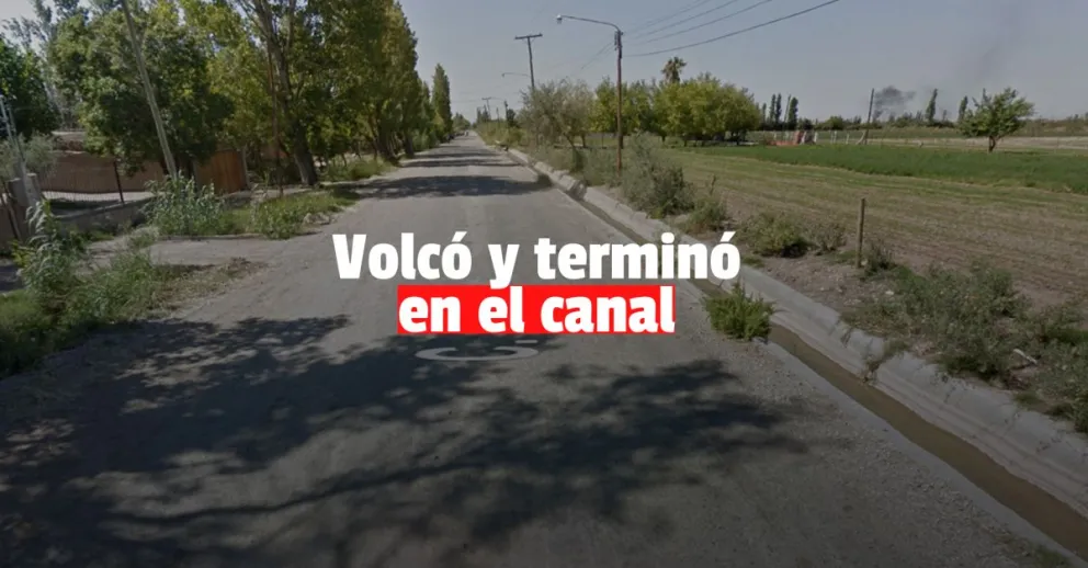 Un joven de 23 años perdió el control del vehículo y volcó en Pocito
