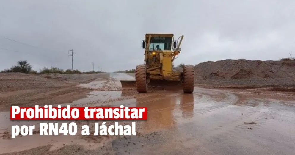 La Ruta 40 Norte a Jáchal: intransitable