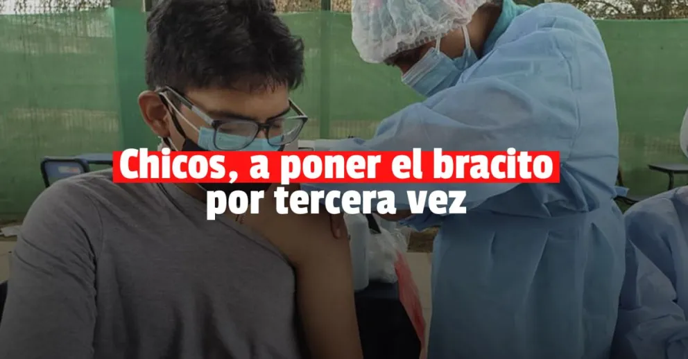 Empezarán a vacunar con la tercera dosis a menores de 12 a 17 años 