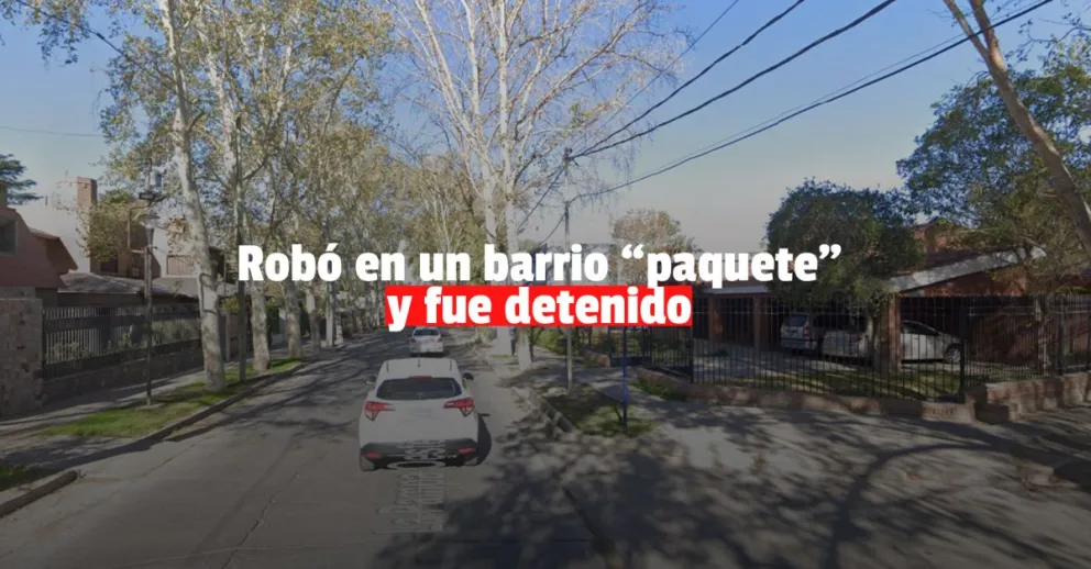 Detuvieron al ladrón que robó en una vivienda del Barrio Del Bono   