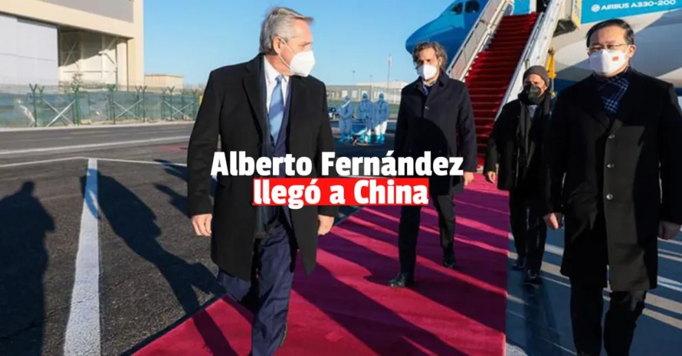 Alberto Fernández llegó a China, donde se reunirá con el presidente Xi Jinping